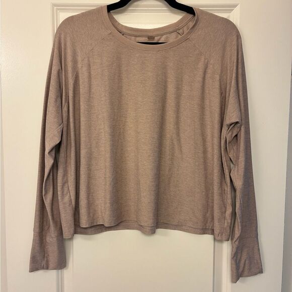 BEYOND YOGA Featherweight Daydreamer Pullover Muted Mauve Women’s Size Large - Picture 1 of 3